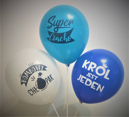 DLA MĘŻCZYZNY balon gumowy z nadrukiem 1 szt.
