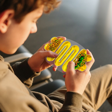 Gniotek sensoryczny z cieczą squishy pomarańczowy