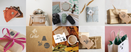 Pieczątka samotuszująca Little NIO - ręcznie zdobione