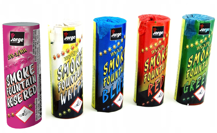 Dymna świeca fontanna kolorowy dym 1 szt