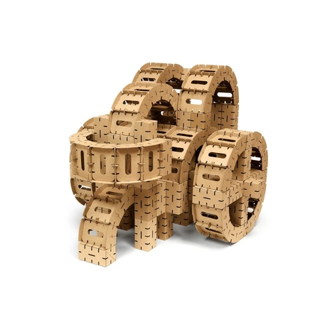 Klocki konstrukcyjne tekturowe do samodzielnego złożenia ROTUNDA Cardblocks