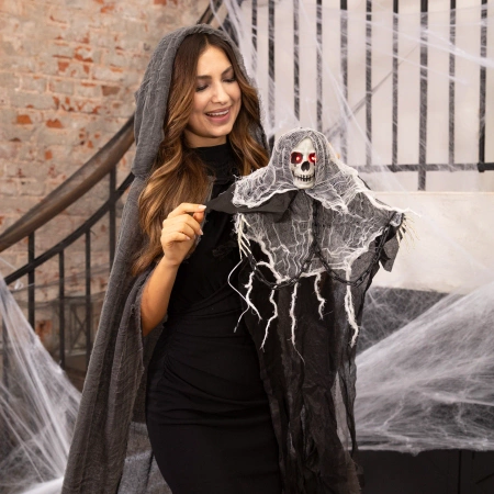 Dekoracja wisząca Kościotrup Strach szkielet dżwięk i światło