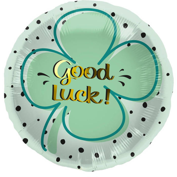 Balon foliowy GOOD LUCK Koniczynka 45 cm 1 szt.