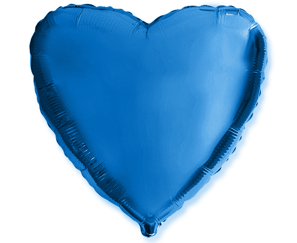 Serce jednokolorowy balon foliowy 18 cali
