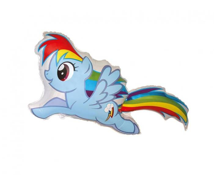 Kucyk Pony Rainbow Dash balon foliowy 24''