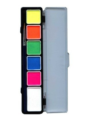 Farby do twarzy Paleta Neonowa PXP Professional Colours by PartyXplosion 6 kolorów