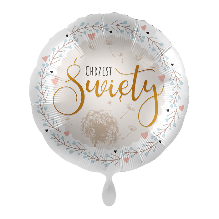 Balon foliowy okrągły Chrzest Święty 18"