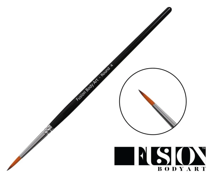 Pędzel do malowania twarzy i ciała FUSION Round 4