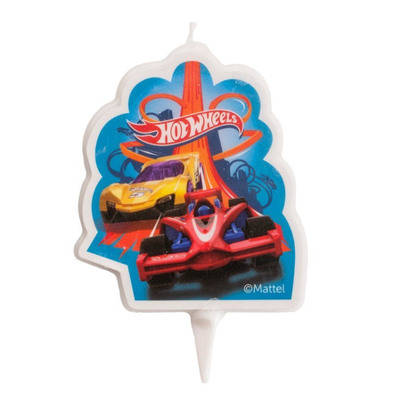 Świeczka urodzinowa na tort Hot Wheels 7,5 cm