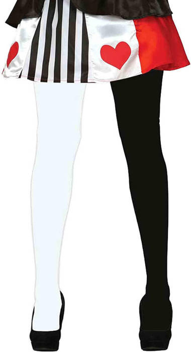 Rajstopy pończochy CZARNO - BIAŁE