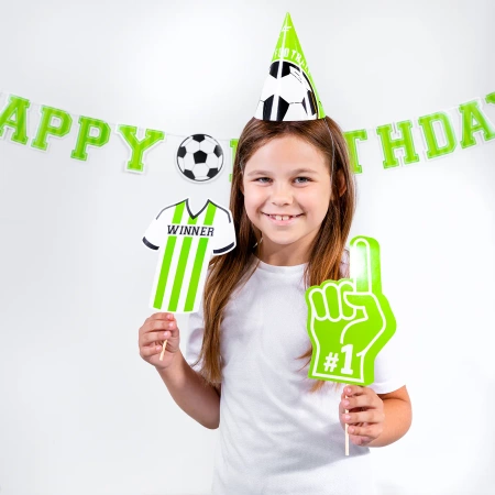 Foto rekwizyty do zdjęć fotobudka piłka nożna FOOTBALL 9 szt.