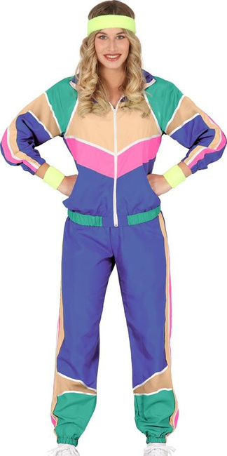 Strój damski dres sportowy fitness lata 90-te