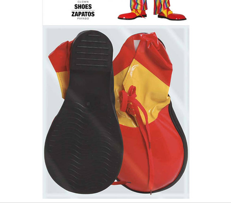 Buty Klauna ŻÓŁTO-CZERWONE 27 cm