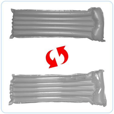 Materac dmuchany plażowy do pływania na basen wodę BESTWAY 44013 szary 90kg 183cm