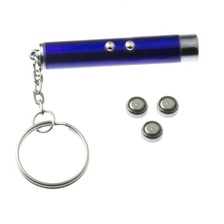 Brelok laserek punktowy z lampką LED 1 szt.