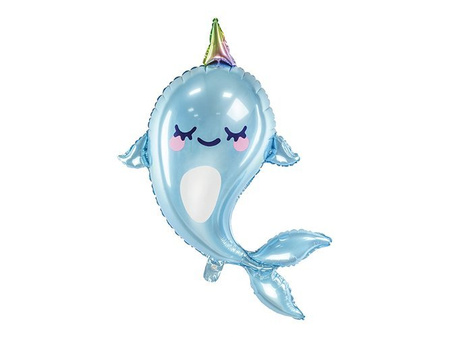 Narwal balon foliowy 53x87 cm