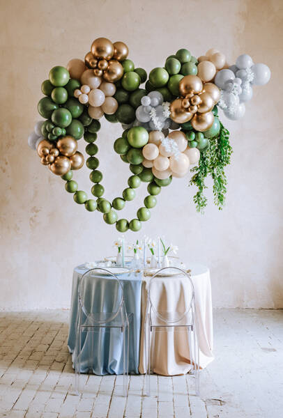 Balon Strong jednokolorowy 12 cali 100 szt. Pastel Rosemary Green