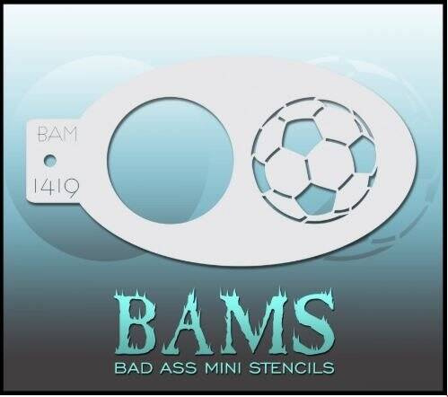 Szablon do malowania twarzy i ciała Bad Ass Mini Stencils