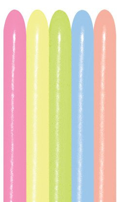 Balony do modelowania 260Q Sempertex 100 szt Mix NEON