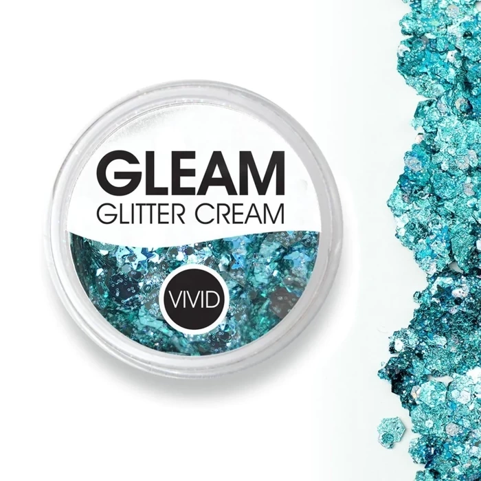 Brokat w żelu krem VIVID Glitter GLEAM Glitter Cream, kolor Angelic Ice 10 g
