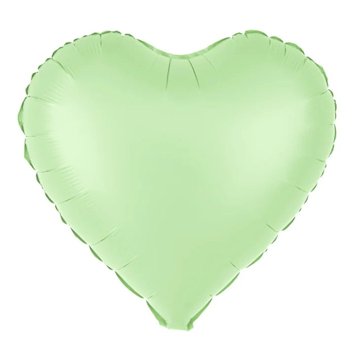 Balon foliowy serce satynowe matowe 18 cali miętowe