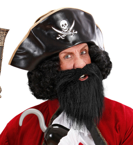 Broda i Wąsy zestaw, dwustronne 2 kolory pirat, król, amisz.