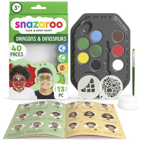 Zestaw Paleta PRO z szablonami Farby do twarzy i ciała Snazaroo