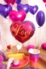 Balon foliowy serce z nadrukiem Love 18 cali