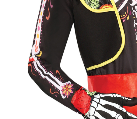 Strój męski Halloween Szkielet Kościotrup Mariachi