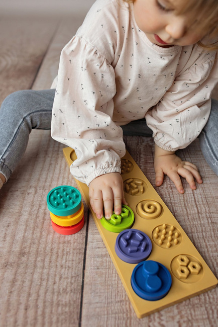 Puzzle sensoryczne kółeczka XXL