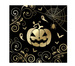 Serwetki papierowe Dynia Pajęczyny HALLOWEEN 33 cm 12 szt.