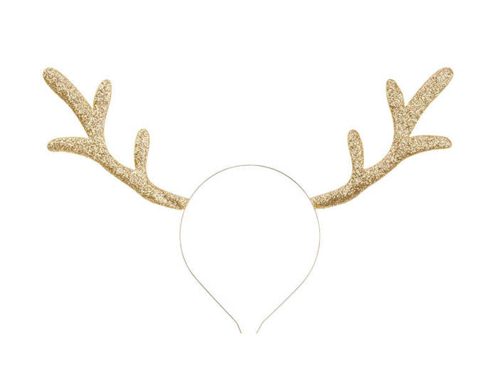 Opaska Rogi Renifera ZŁOTE Boże Narodzenie Święta