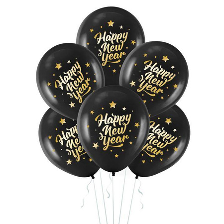 Happy New Year balony Sylwester 12 cali 1 szt.