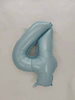 Balon foliowy CYFRA SATIN PASTEL BLUE niebieska 40 cali 85 cm