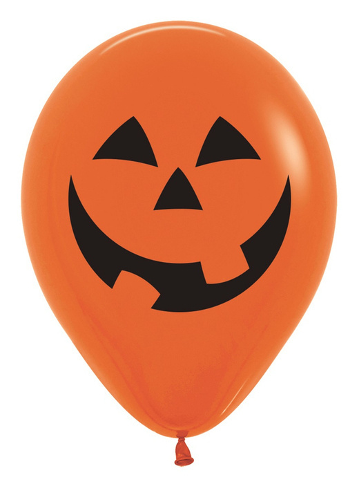Balon Sempertex pomarańczowy Halloween dynia 12 cali 1 szt. mix