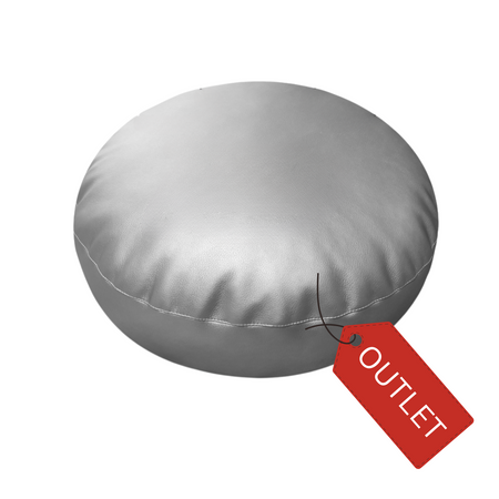 Dream Pouf pufa poduszka srebrna ekoskóra 1 szt.