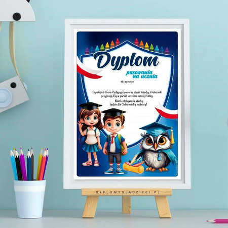 Dyplom pasowania na ucznia do uzupełnienia 1 szt.