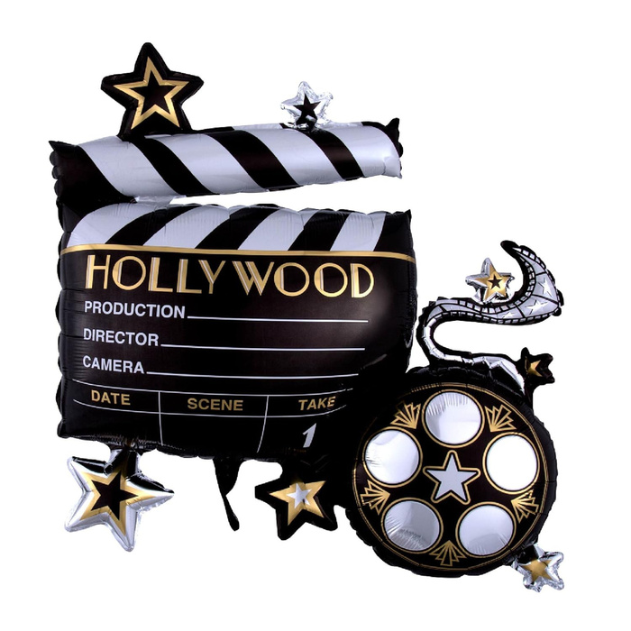 Holywood klaps filmowy balon foliowy 80 cm