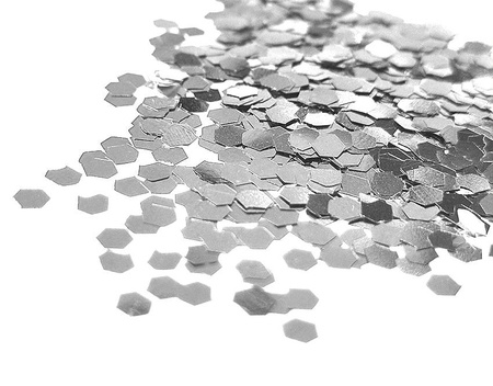 Konfetti metalizowane plaster miodu ZŁOTY SREBRNY 8g