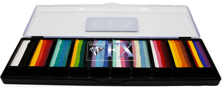 Paletka farb do twarzy Splitcake FAIRYTALES Diamond FX 10x10g + pędzel