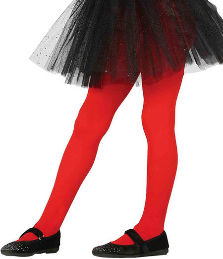 Rajstopy dziecięce GŁADKIE czerwone 3-6 lat