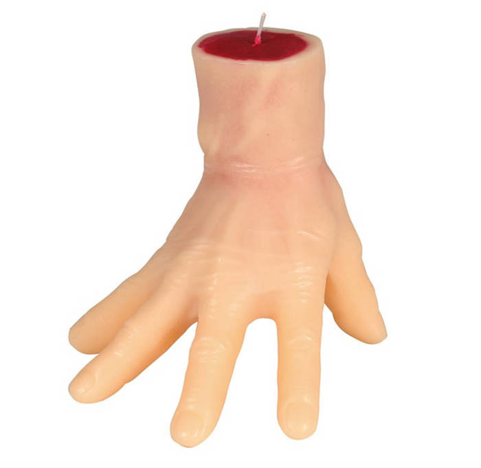 Świeczka Halloweenowa ucięta dłoń rączka