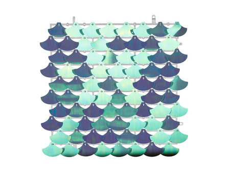 Panel cekinowy dekoracyjny ścianka łuski syrenka 30x30 cm - holograficzny