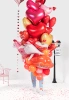 Balony gumowe Serce serca czerwone 16 cali 100 szt.