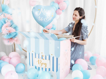 Mom to Be balon foliowy serce 35 cm Baby Shower