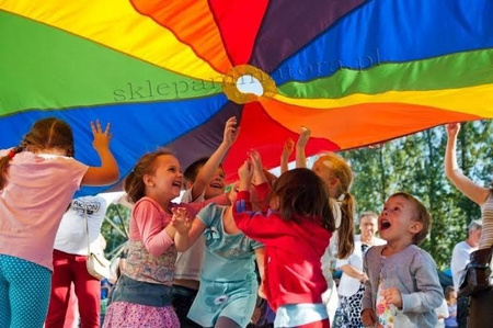 Profesjonalna Chusta Animacyjna AKSON 7 BARW- 1,2m - OUTLET - przesunięty nadruk