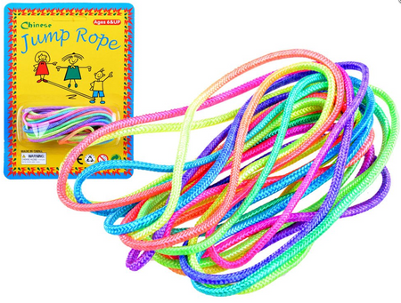 Guma do skakania dla dzieci kolorowa neon 230 cm