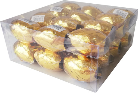 Wstążka plastikowa błyszcząca "jajko" 5mm x 10m ZŁOTA