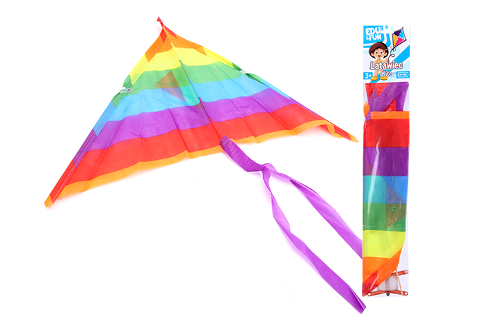 Latawiec edu&fun tęczowy bambusowy stelaż 66 cm