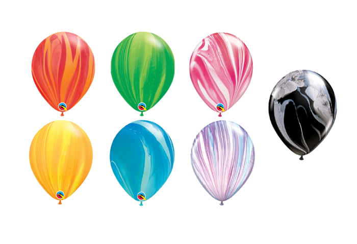 Balon QL marmur gumowy 11 cali 1 szt różne kolory